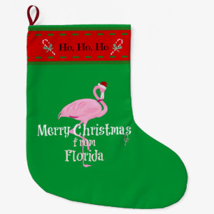 Kerstman Flamingo, "Prettig kerstfeest vanuit Flor Grote Kerstsok