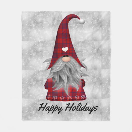 Kerstman Fleece Deken (Voorkant)