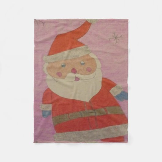 kerstman fleece deken (Voorkant)