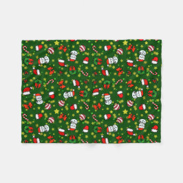 Kerstman Fleece Deken