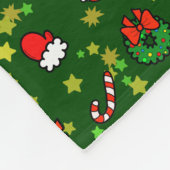 Kerstman Fleece Deken (Hoek)