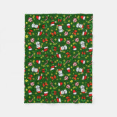 Kerstman Fleece Deken (Voorkant)