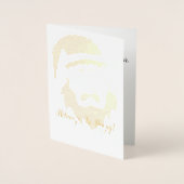 Kerstman Folie Kerstkaarten Folie Kaarten (Voorkant)