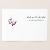 Kerstman Folie Kerstkaarten Folie Kaarten (Binnen)