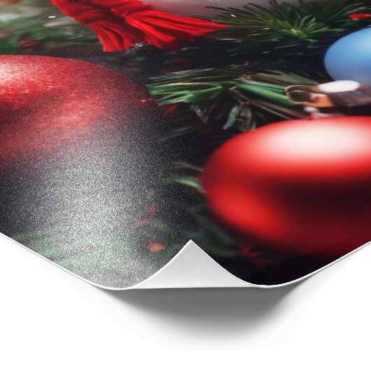 Kerstman Foto Afdruk (Hoek)