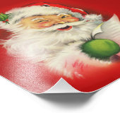  kerstman foto afdruk (Hoek)