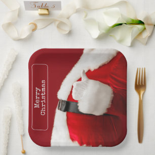 Kerstman Foto Schrijfmachine Tekst Kerstmis Papieren Bordje