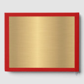 Kerstman Foto Vrolijk Kerstmis Nieuwjaar Personali Gastenboek (Achterkant)