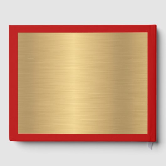 Kerstman Foto Vrolijk Kerstmis Nieuwjaar Personali Gastenboek (Achterkant)