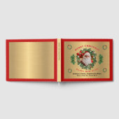 Kerstman Foto Vrolijk Kerstmis Nieuwjaar Personali Gastenboek (Volledig)