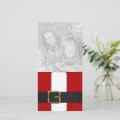 Kerstman Fotokaart Feestdagenkaart (Staand voorkant)