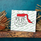 kerstman fotoplaat (Zijkant)