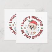 Kerstman Funny Santa (Voorkant / Achterkant)