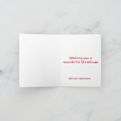 Kerstman gaat aap voor kerst feestdagen kaart (Binnen)