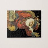  Kerstman gaat naar beneden schoorsteen Legpuzzel (Horizontaal)