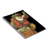 Kerstman gaat naar beneden schoorsteen Notitieboek (Rechterzijde)