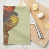  Kerstman gaat naar beneden schoorsteen Theedoek (Quarter Fold)