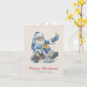 Kerstman gaat vissen (FOTO INVOEGEN) - Kaart / (Gele Bloem)