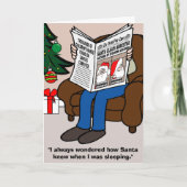 Kerstman gearresteerd voor Kaart (Voorkant)