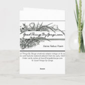 Kerstman gedicht, Kerst, Art Deco Feestdagen Kaart (Achterkant)