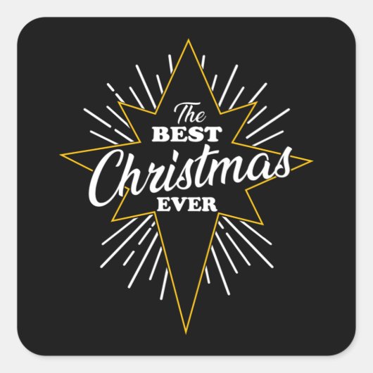 kerstman geek kerstman schimmel geil vierkante sticker (Voorkant)