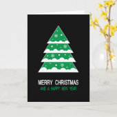 Kerstman Geek Kerstmis Grappig Liefde Cadeau Idee Kaart (Gele Bloem)
