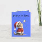 Kerstman gekleed als Kerstman Kaart (Voorkant)