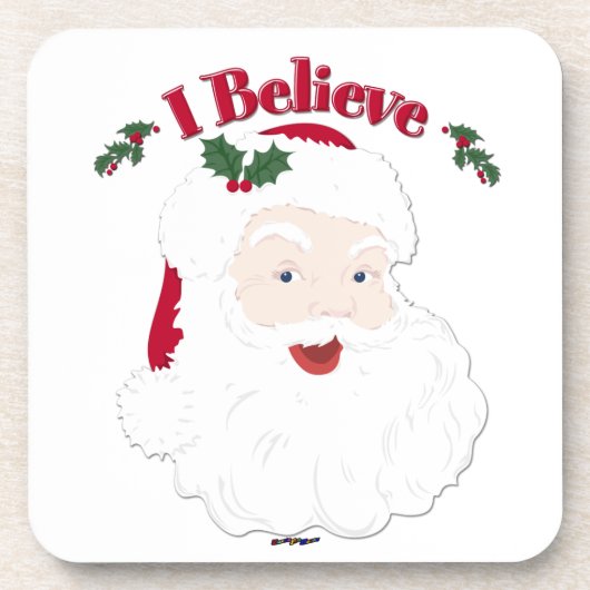 kerstman, geloof ik drankjes onderzetter (Voorkant)