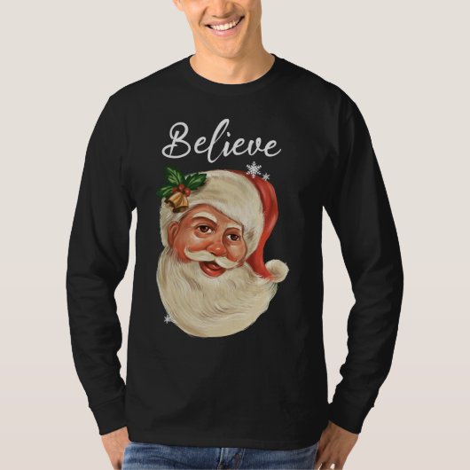 kerstman: geloof kerstfamilie t-shirt (Voorkant)