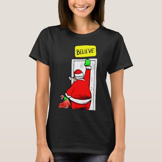 Kerstman Geloof Kerstmis T-shirt (Voorkant)