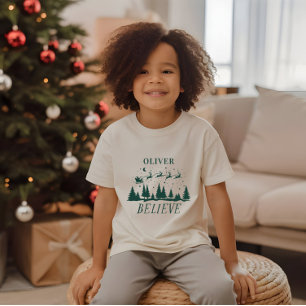 Kerstman geloof Kerstmis traditioneel groen T-shirt