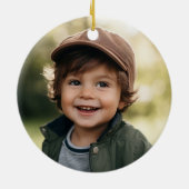 Kerstman geloof Kerstmis traditionele marine foto Keramisch Ornament (Achterkant)