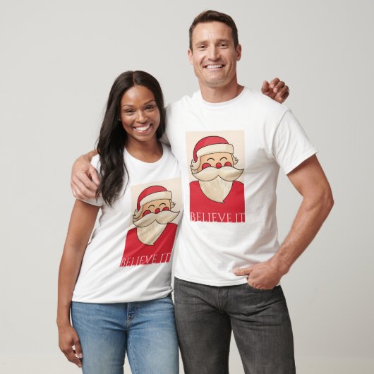 Kerstman gelooft het t-shirt (Unisex)