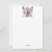 Kerstman gelooft in de Magische Winterspelen Feestdagenkaart (Achterkant)