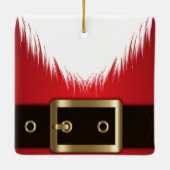 Kerstman gelooft in jou, Kerstmis Keramisch Ornament (Achterkant)