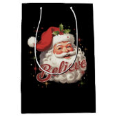  kerstman gelooft in kerst medium cadeauzakje (Voorkant)