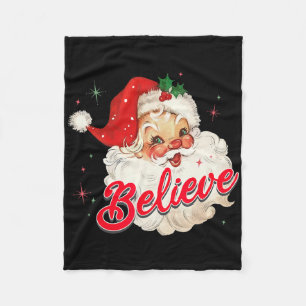 Kerstman Gelooft Kerstmis Vrouwen Jongens G Fleece Deken