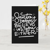 Kerstman gelooft ook niet in jou _1 kaart (Gele Bloem)