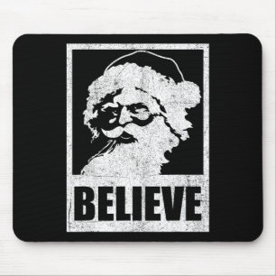 Kerstman gelooft retro Kerstmis in juli vintage Muismat