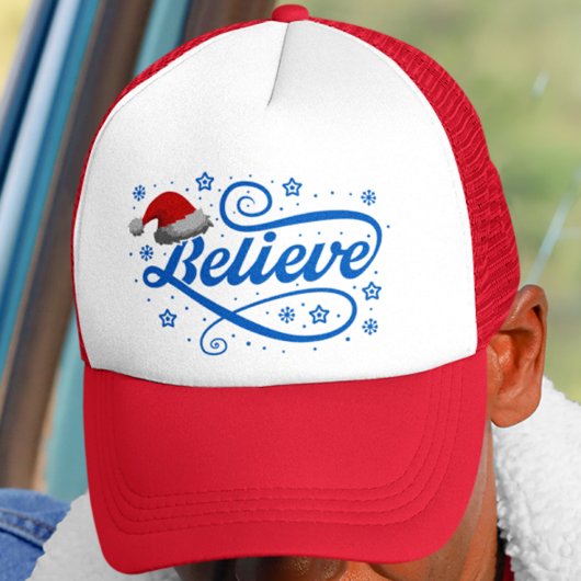 Kerstman geloven - Rode Kerstman hoed Trucker Pet