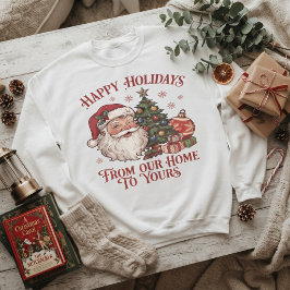 Kerstman Gelukkig Kerstfeest Van Ons Thuis Trui
