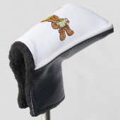 Kerstman Gemberkoek Bouwvakker Kerstmis 2026 Golfheadcover (3/4 voorkant)