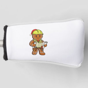 Kerstman Gemberkoek Bouwvakker Kerstmis 2026   Golfheadcover