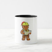 Kerstman Gemberkoek Bouwvakker Kerstmis 2026 Mok (Midden)