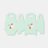 Kerstman & Gemberkoek Jongen Bedankdoosjes (Uitgevouwen)