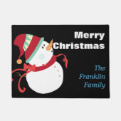 Kerstman - Gepersonaliseerd Deurmat (Voorkant)