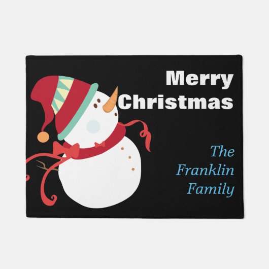 Kerstman - Gepersonaliseerd Deurmat (Voorkant)