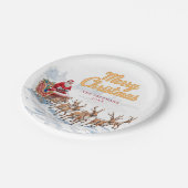  Kerstman Gepersonaliseerde Kerst Borden Papieren Bordje (Gekanteld)