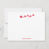 Kerstman Gepersonaliseerde Kerstmis Stationery Notitiekaartje (Voorkant)