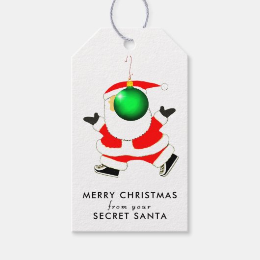 Kerstman Geschenklabels Cadeaulabel (Voorkant)